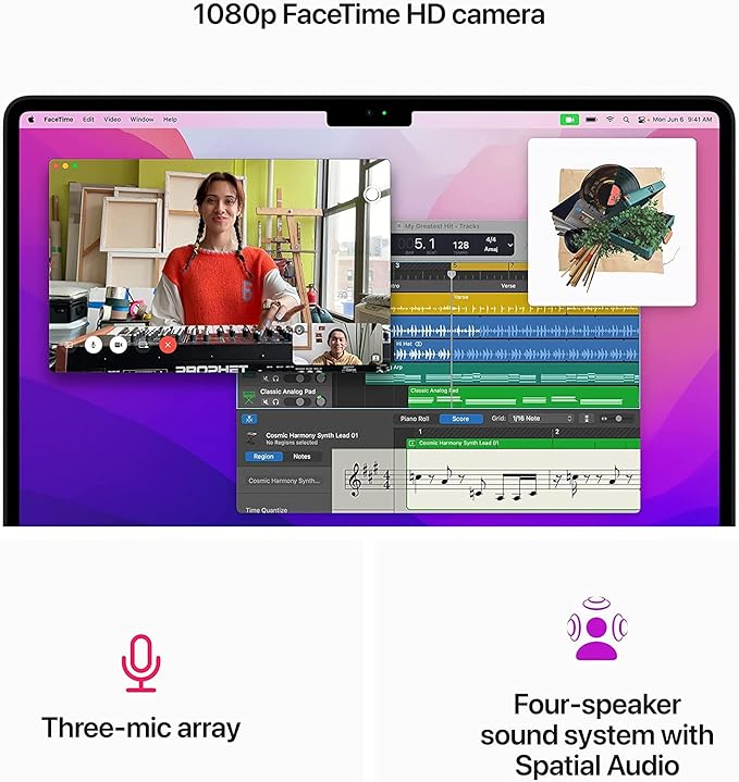 Apple MacBook Air M2 13" 2022 Reacondicionada 8-Core CPU, 8-Core GPU, 8GB RAM, 256GB SSD (Midnight)